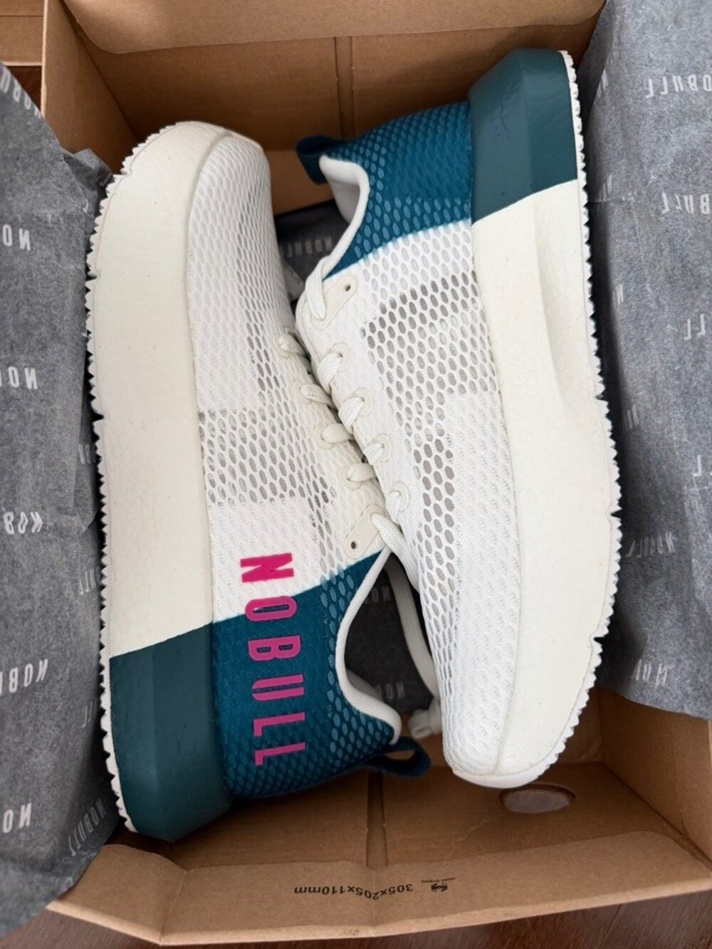 NOBULL Drive Mesh Running Shoes White/Teal